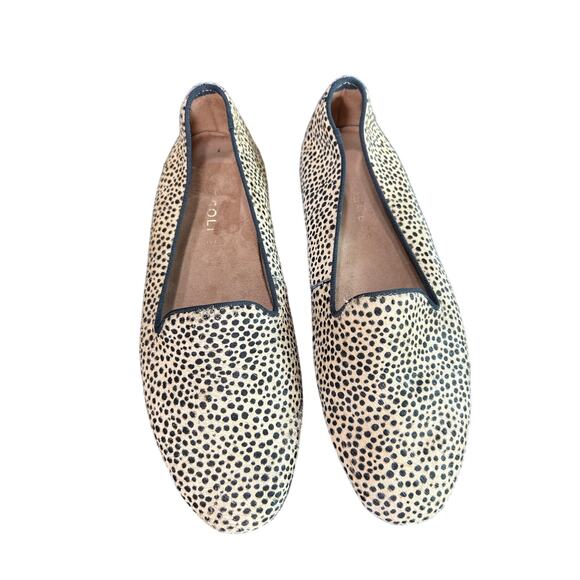 Aerosole- Textured Animal Print- Round toe Ballet heel Flat- 7.5 academia - Picture 1 of 6